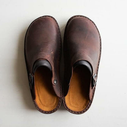 Leather Slippers | Slip-On | Orthopedic | Mule Slippers | Men's Sandals