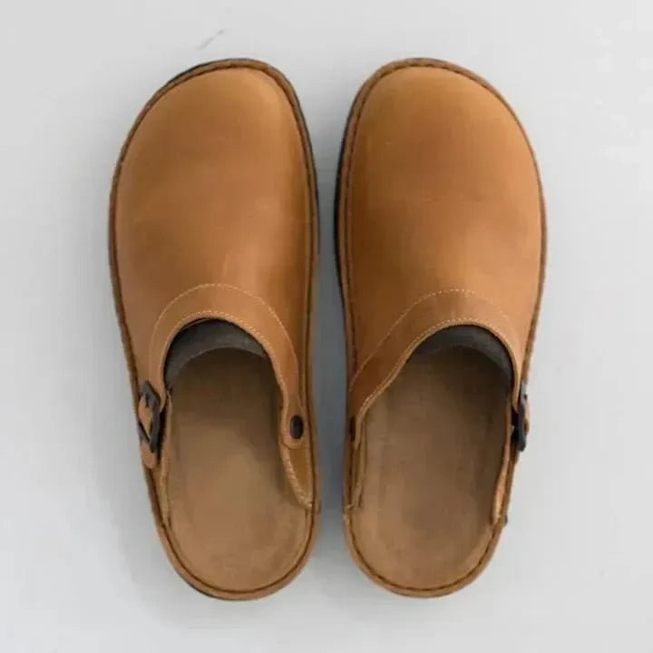 Leather Slippers | Slip-On | Orthopedic | Mule Slippers | Men's Sandals