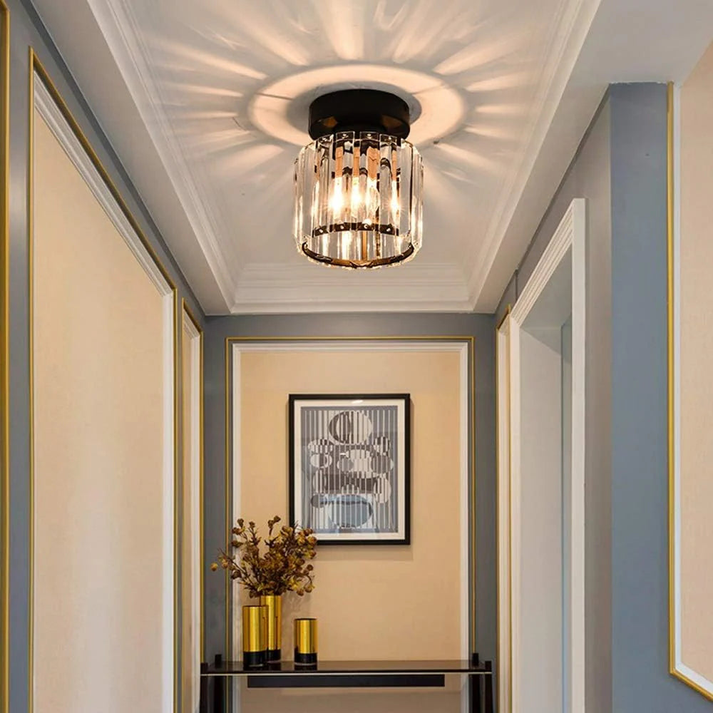 Modern Nordic Crystal Glass LED Ceiling Light