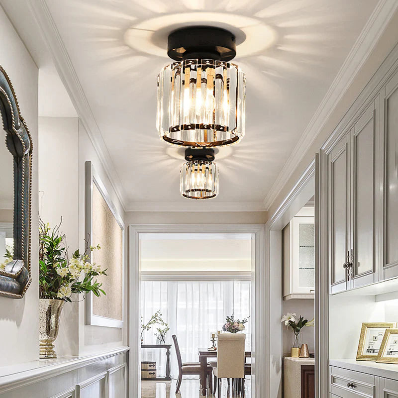 Modern Nordic Crystal Glass LED Ceiling Light