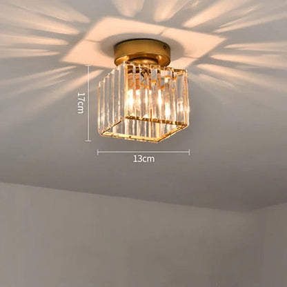 Modern Nordic Crystal Glass LED Ceiling Light