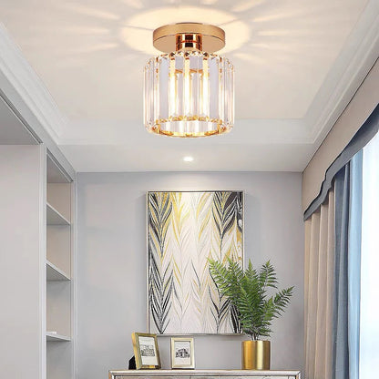 Modern Nordic Crystal Glass LED Ceiling Light