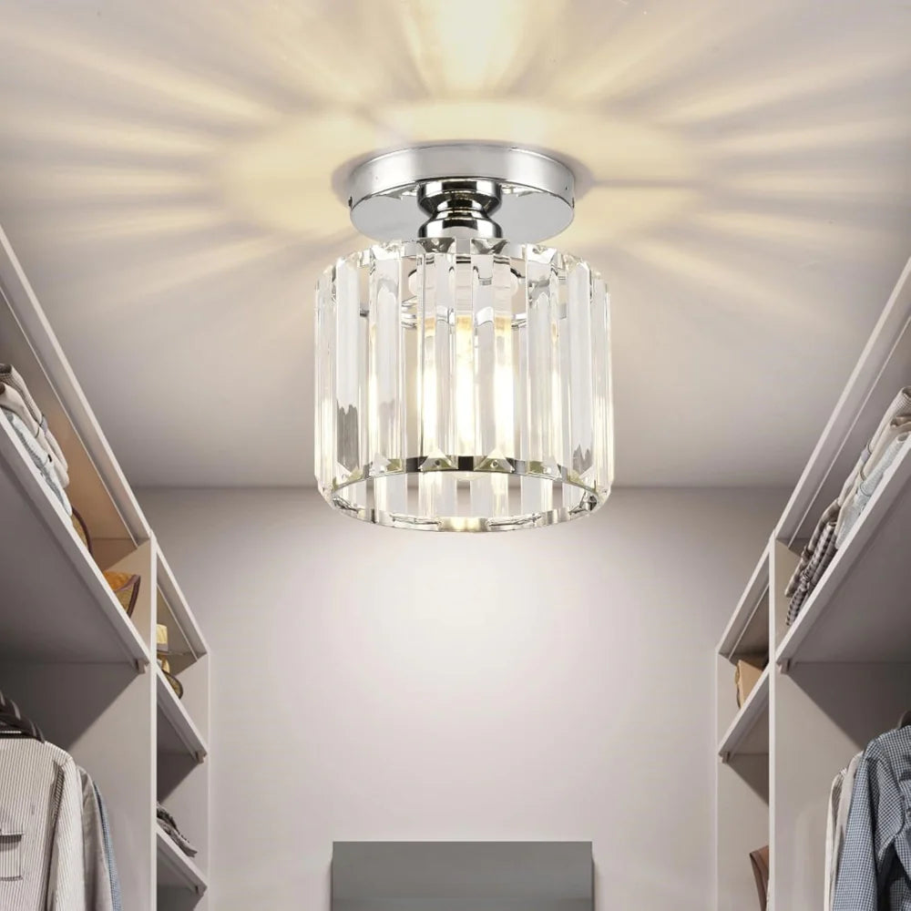 Modern Nordic Crystal Glass LED Ceiling Light