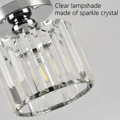 Modern Nordic Crystal Glass LED Ceiling Light