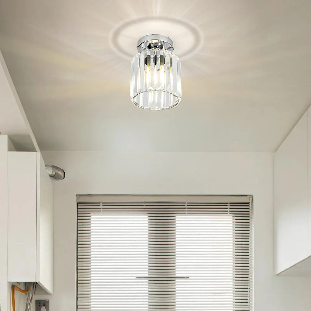 Modern Nordic Crystal Glass LED Ceiling Light