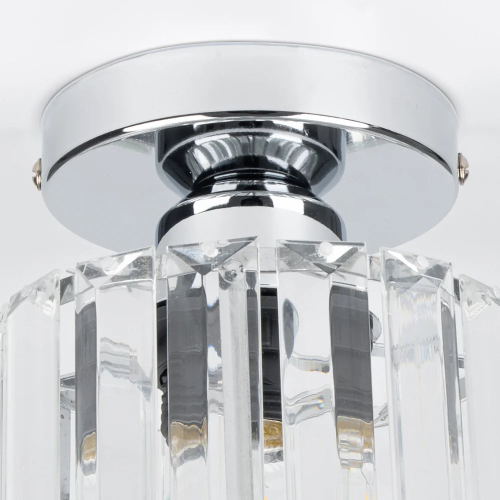 Modern Nordic Crystal Glass LED Ceiling Light