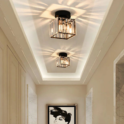 Modern Nordic Crystal Glass LED Ceiling Light