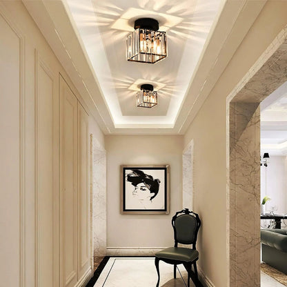 Modern Nordic Crystal Glass LED Ceiling Light