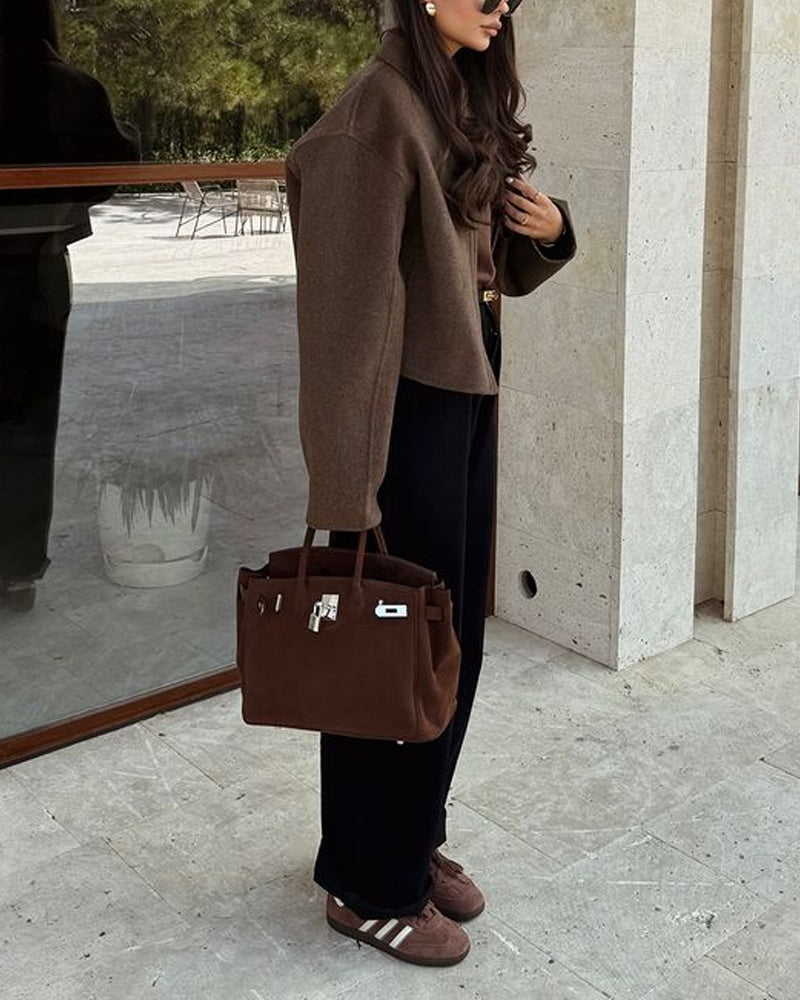 Oversized Jacket | Brown | Zip-Up | Autumn Jacket | Women's Jacket