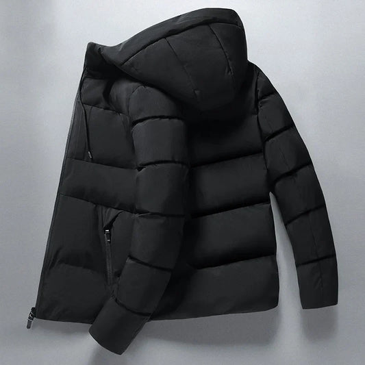 Puffer Jacket - Men's Warm Water Resistant Hooded Winter Jacket