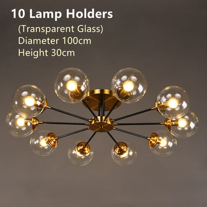 Nordic copper chandelier