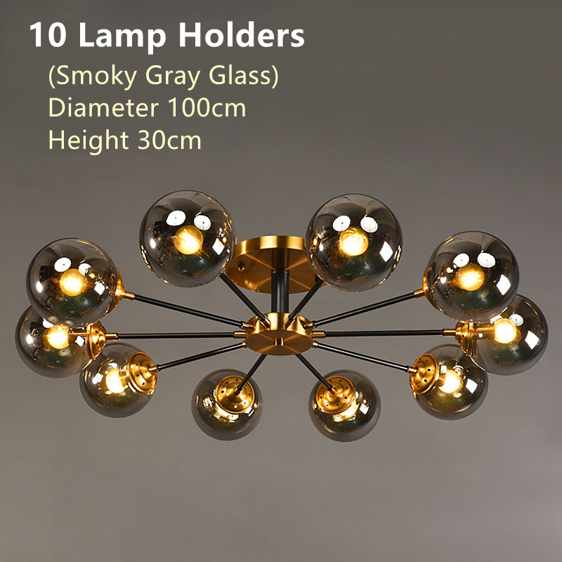 Nordic copper chandelier