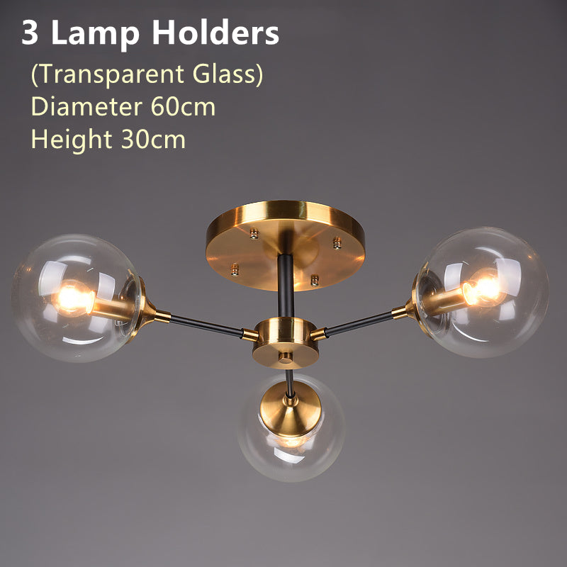 Nordic copper chandelier