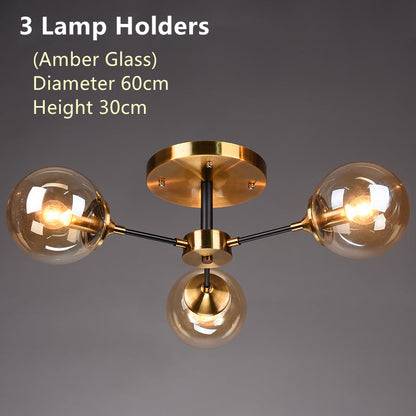 Nordic copper chandelier