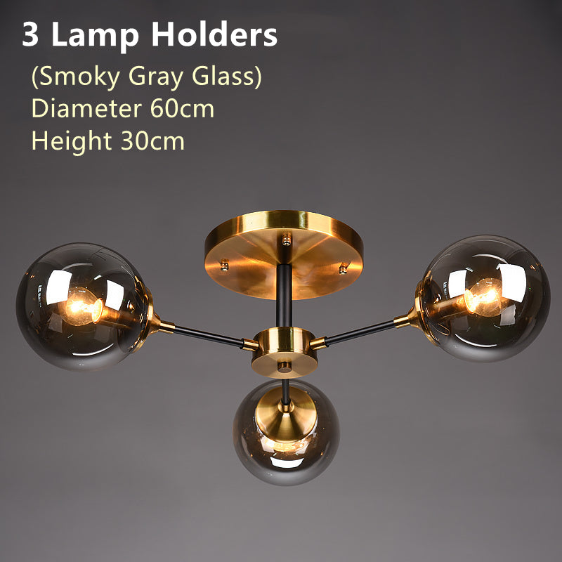 Nordic copper chandelier