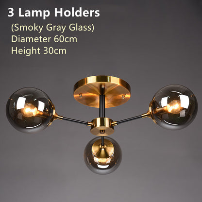 Nordic copper chandelier