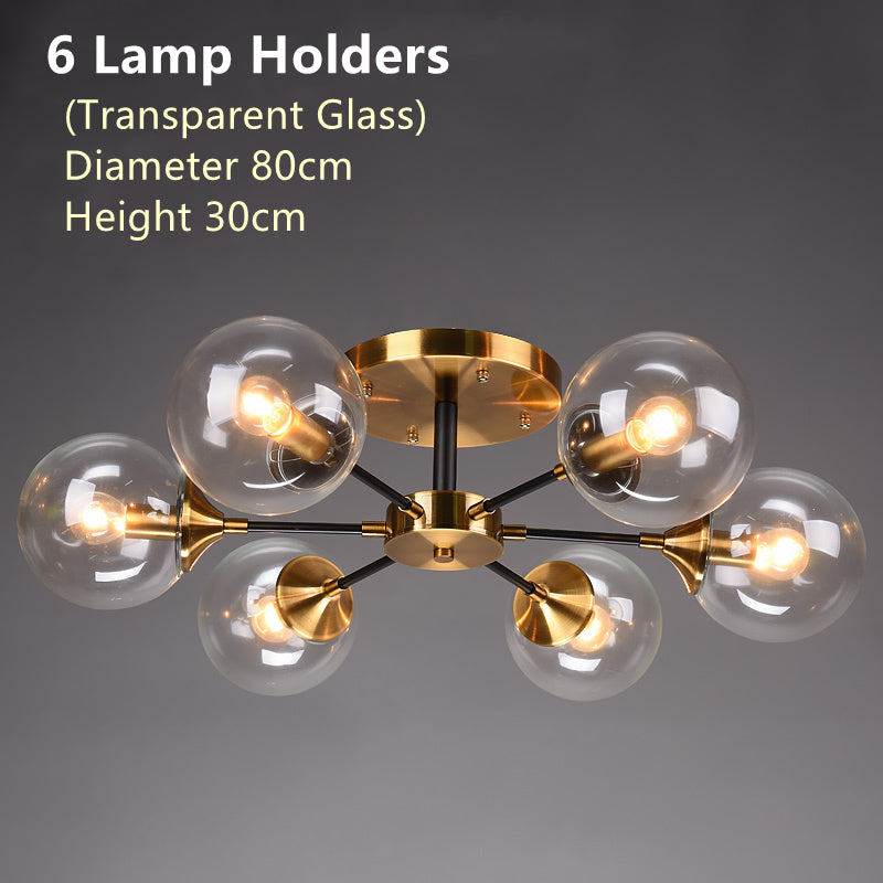 Nordic copper chandelier