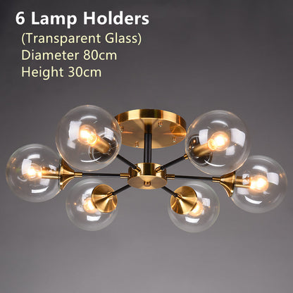 Nordic copper chandelier