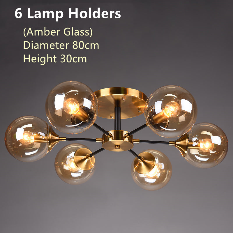 Nordic copper chandelier