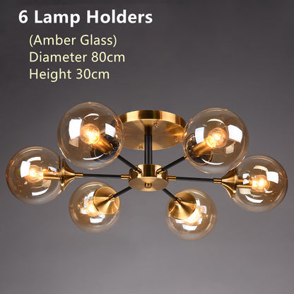 Nordic copper chandelier