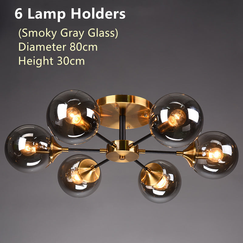 Nordic copper chandelier