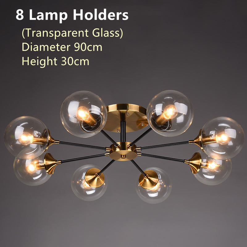 Nordic copper chandelier