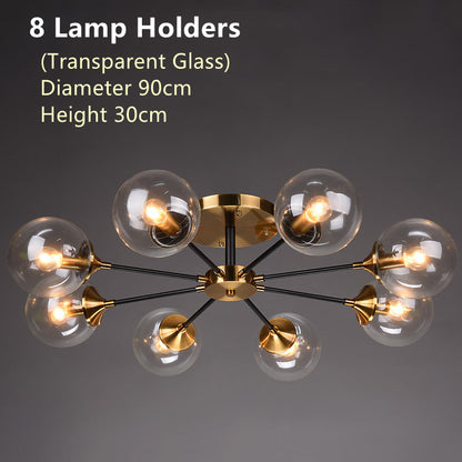 Nordic copper chandelier