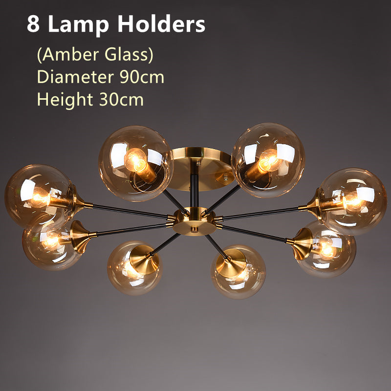 Nordic copper chandelier