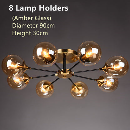 Nordic copper chandelier
