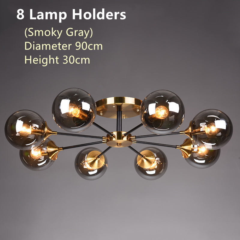 Nordic copper chandelier