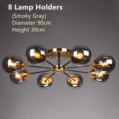 Nordic copper chandelier