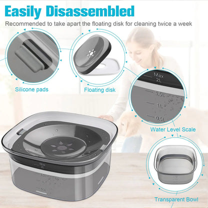 No-Spill Dog Water Bowl – Anti-Splash, Slow Drinking & Travel-Friendly Pet Water Dispenser