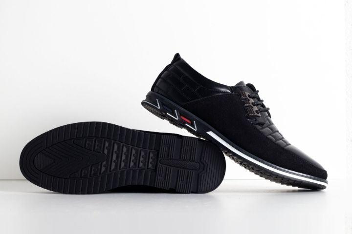 Men's Modern Lace-Up Dress Shoes – Stylish Formal-Casual Leather Look Shoes with Comfort Sole for Work, Events & Daily Wear