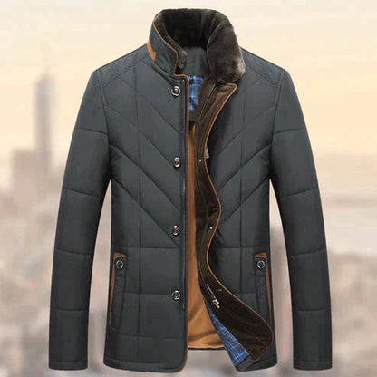 Winter Jacket - Collar - Zip Up - Puffer Jacket - Men's Jacket