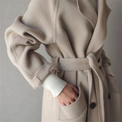 Wool Coat | Oversized | Belt | Long Coat | Women's Wool Overcoat