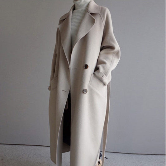 Wool Coat | Oversized | Belt | Long Coat | Women's Wool Overcoat
