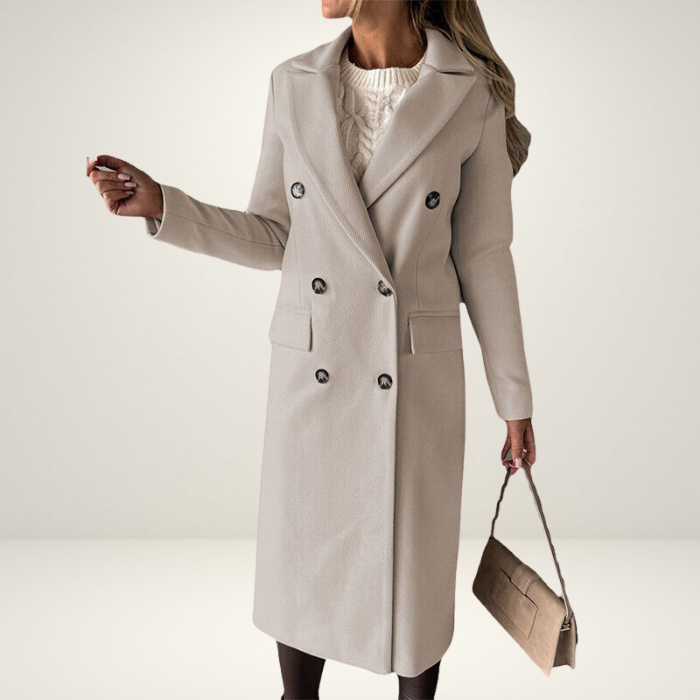 Zaara Wool Coat | Stylish women's coat for fall and winter