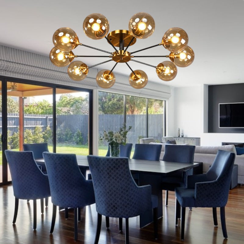 Nordic copper chandelier