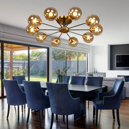 Nordic copper chandelier