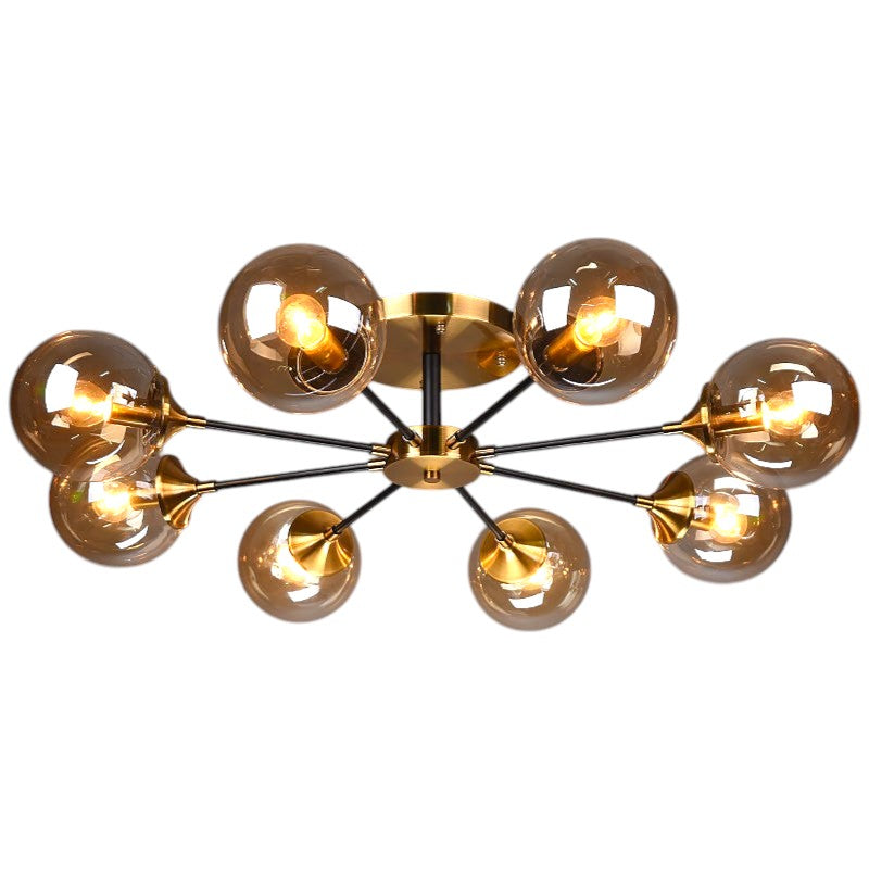 Nordic copper chandelier