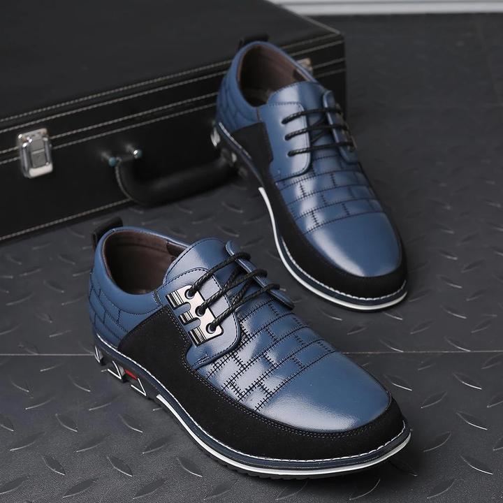 Men’s Luxury Formal Dress Shoes – Elegant Black Lace-Up Leather Shoes for Business, Weddings & Special Events
