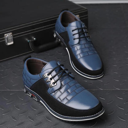 Men’s Luxury Formal Dress Shoes – Elegant Black Lace-Up Leather Shoes for Business, Weddings & Special Events