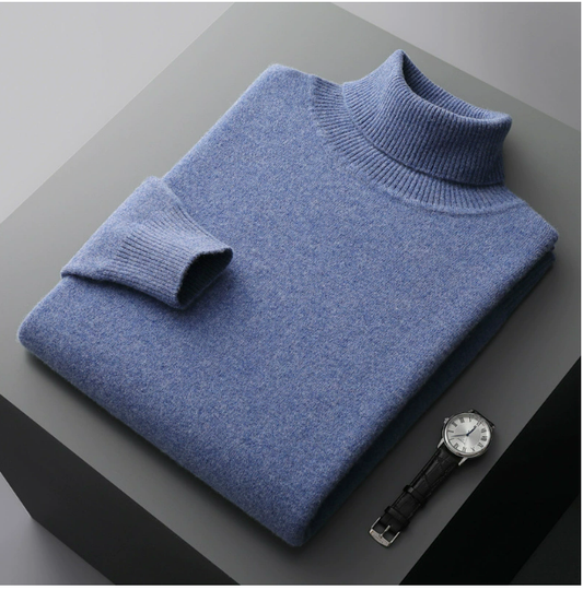 Men’s Classic Turtleneck Sweater – Warm, Stylish, and Perfect for Casual, Business, and Winter Fashion